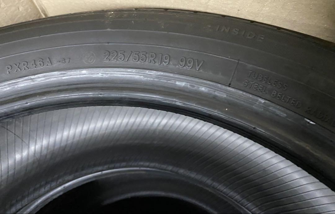 新車外し 4本セット 225/55R19 2024年9月製 トーヨータイヤ