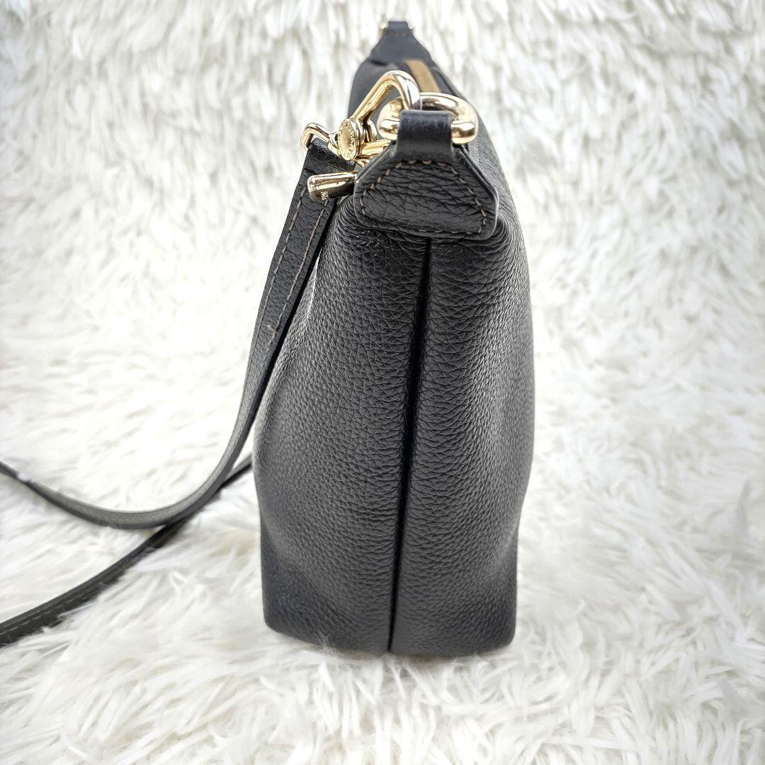 FURLA フルラ ソフィー ショルダーバッグ ブラック シボ革　斜めがけ