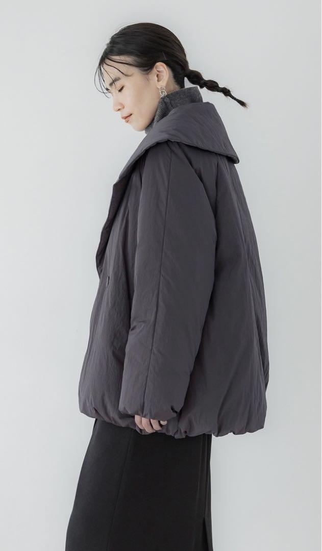 美品　crewre ダブルブレスト　ダウンジャケット　グレージュ　2 crewre online shop / ダブルブレストダウンジャケット