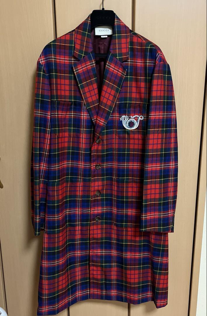 美品チェスターコートGUCCI Burberry 極美品 GUCCI / グッチ OVERCOAT / ダブルポケット ウール