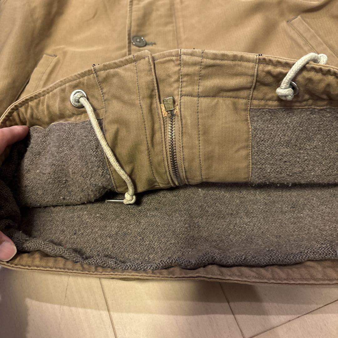 used☆東洋☆バズリクソンズ☆M13198デッキJKT☆38☆ベージュ☆USN