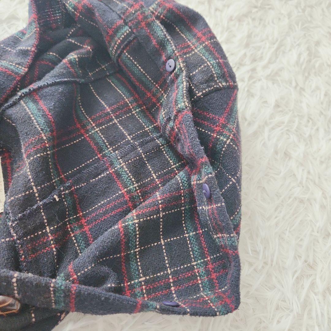 Jasper Minx】ジャスパーミンクス ポンチョコート チェック柄 L