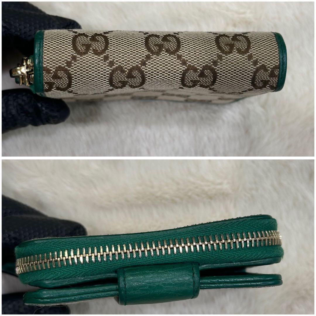 キャンパスラウンドジップ折財布