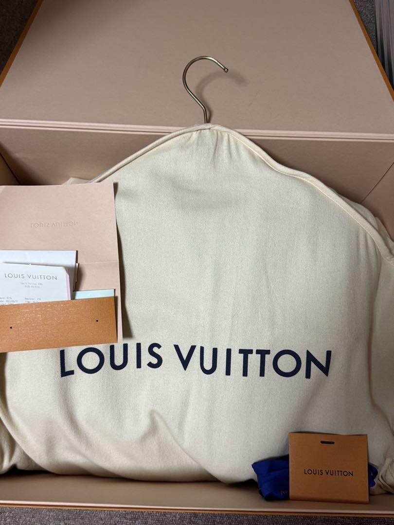 ルイ・ヴィトン LOUIS VUITTON フーデッドラップコート 総ロゴ