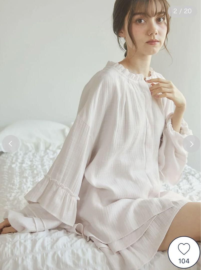 【タグ付き新品】ジェラートピケ　【SPRING】フリルブラウス