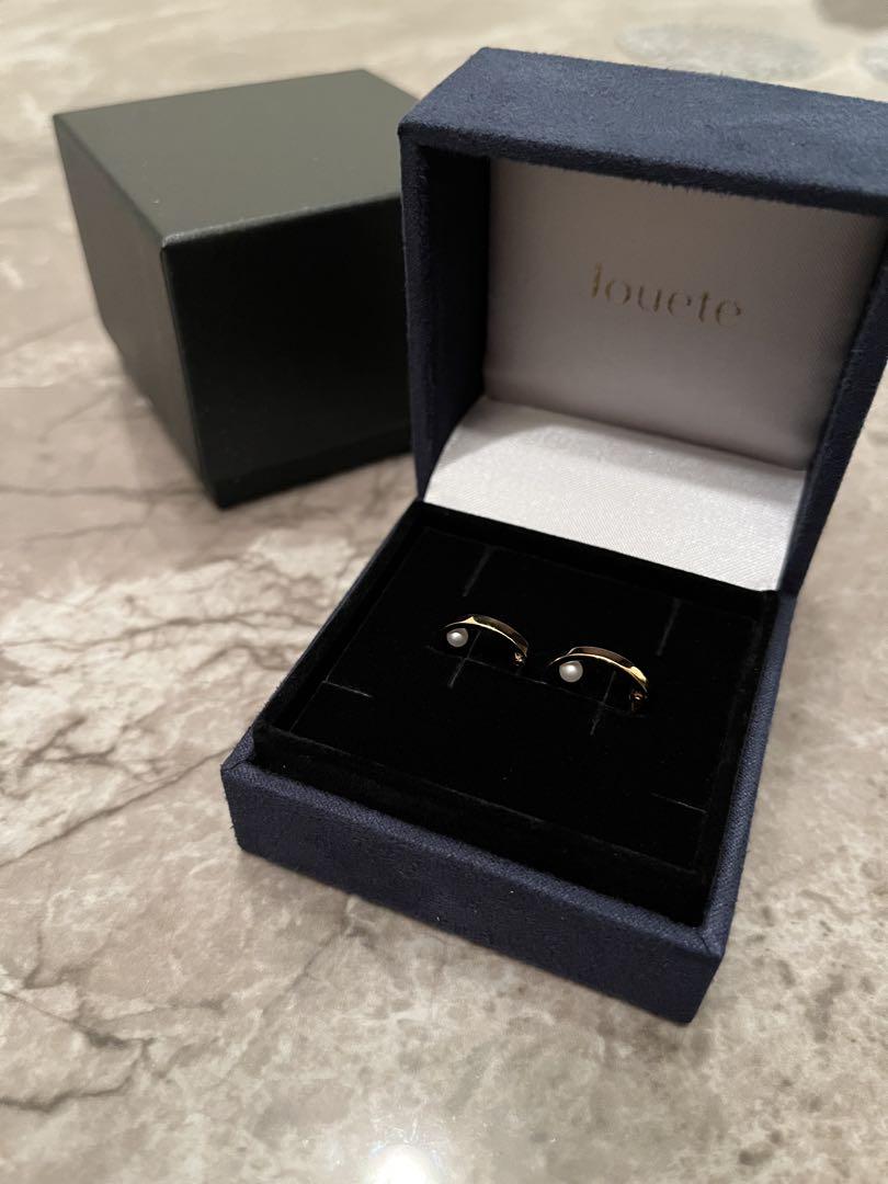 ジュエッテ　フープピアス パール