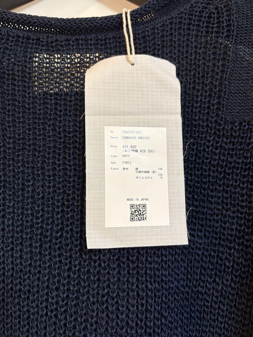 INNAT 25SS COMMANDO SWEATER size：FREE