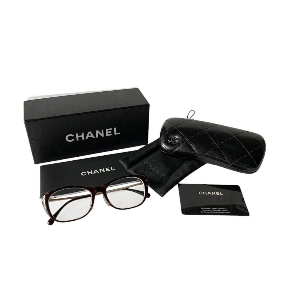 CHANEL シャネル 眼鏡 CH3295BAラインストーン バネ丁番