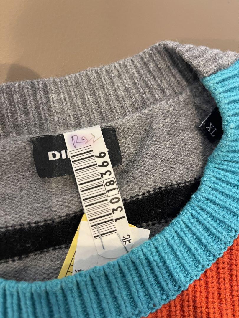 DIESEL XL ドッキング ニットセーター　クリーニング済み　定価5万円