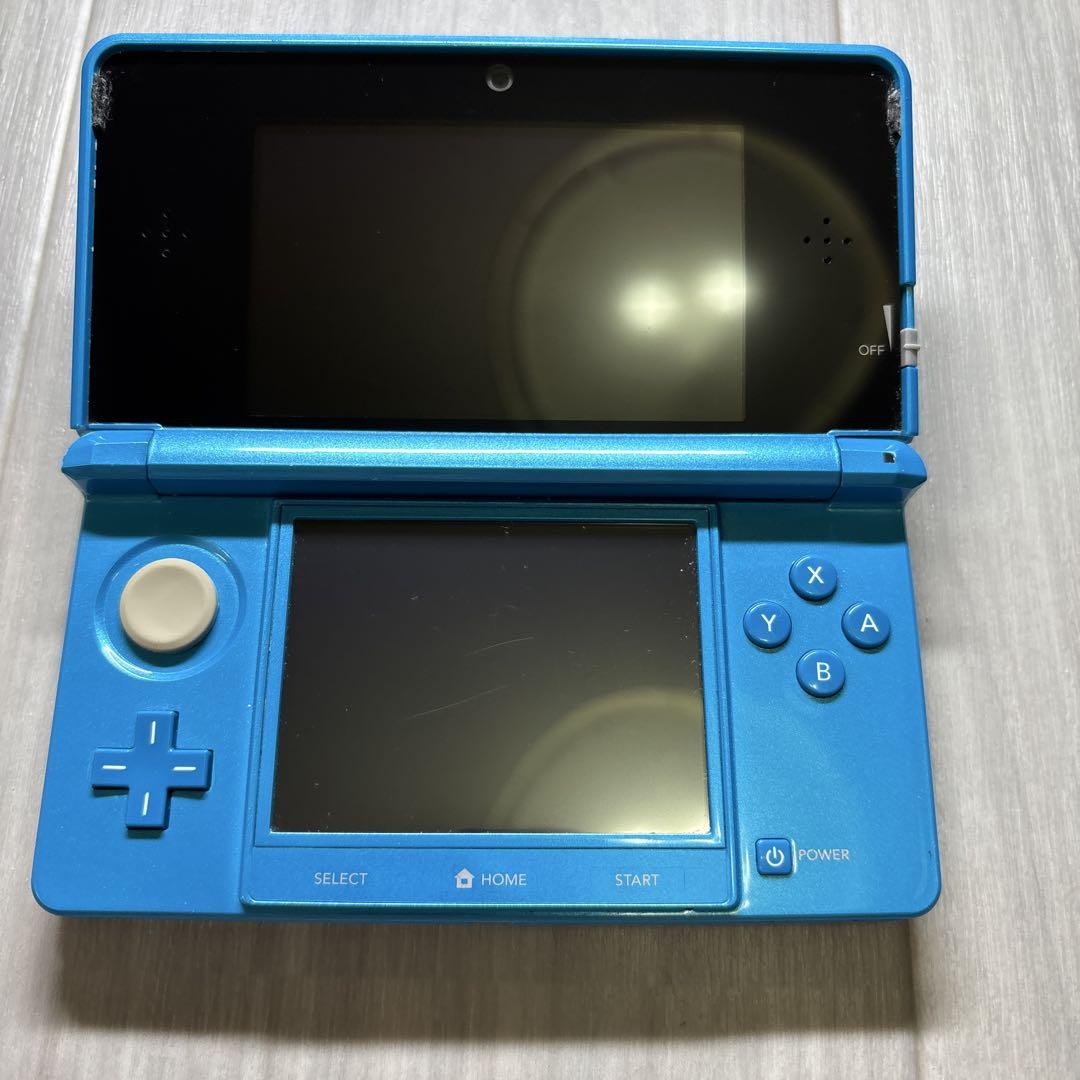 ニンテンドー3DS アクアブルー】本体と純正充電コード｜Yahoo