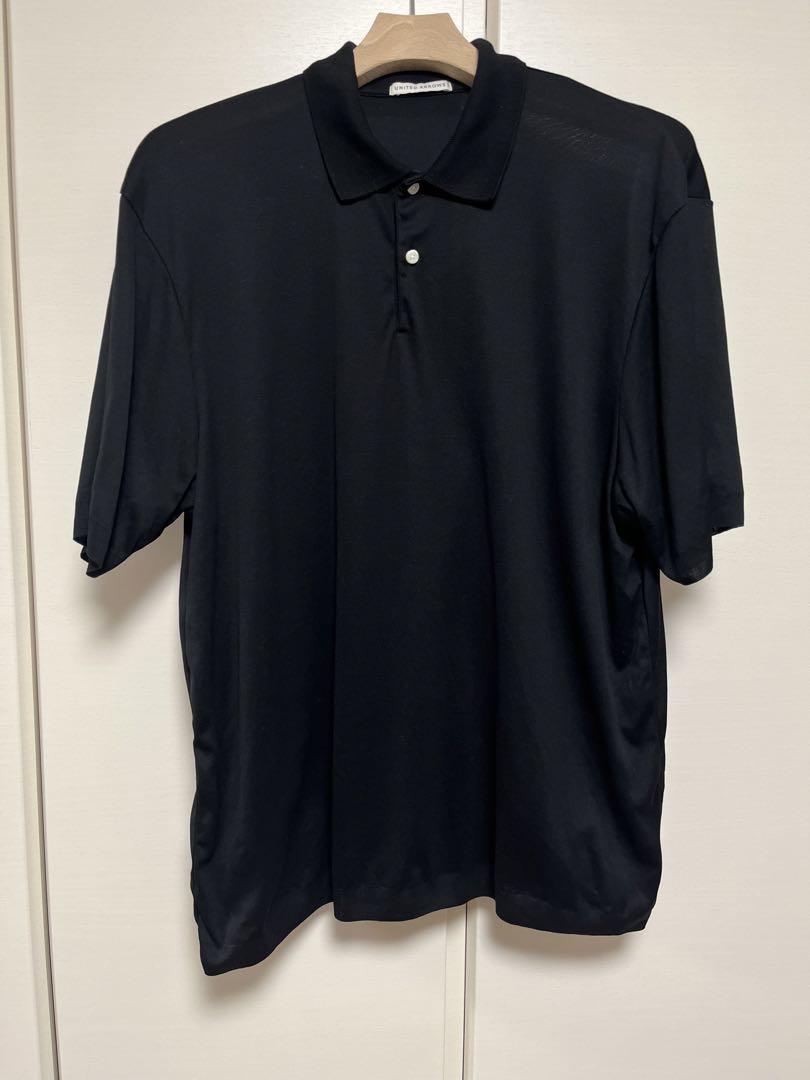 UNITED ARROWS ジャンベルカ ポロシャツ　ブラック　サイズL