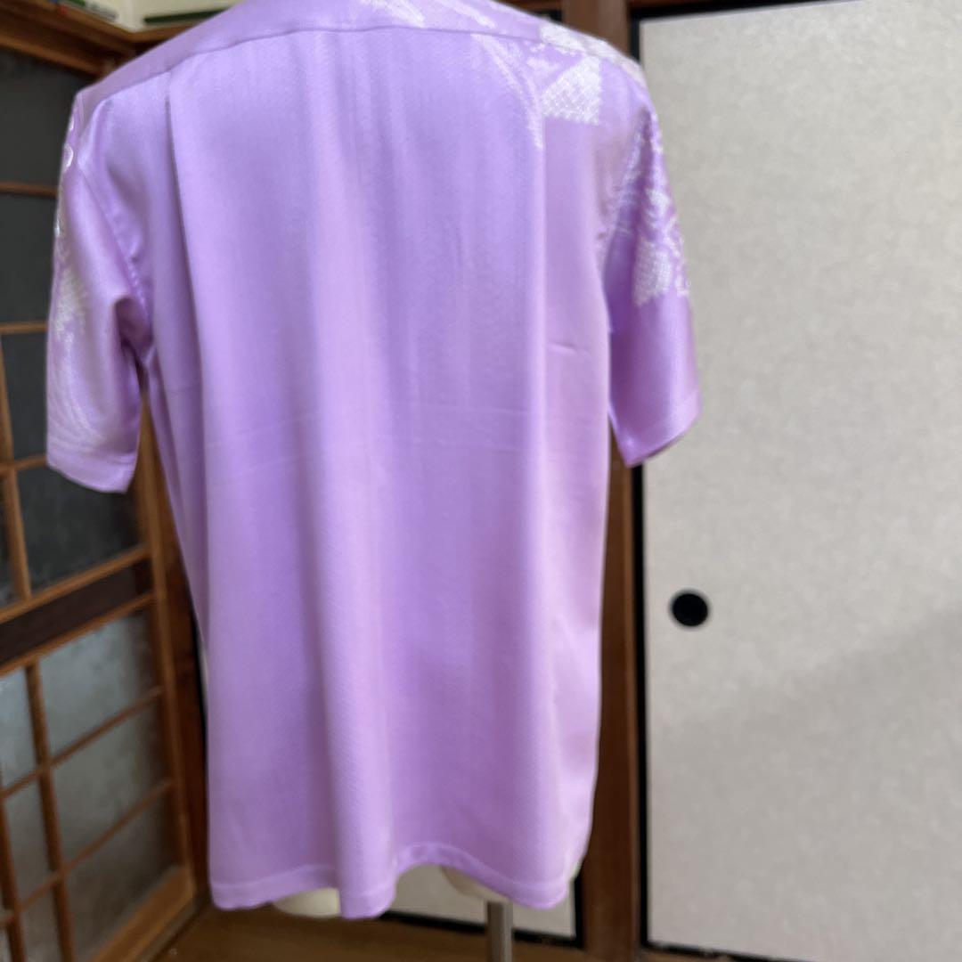 ラベンダー 花柄 アロハシャツ L寸！ トップス
