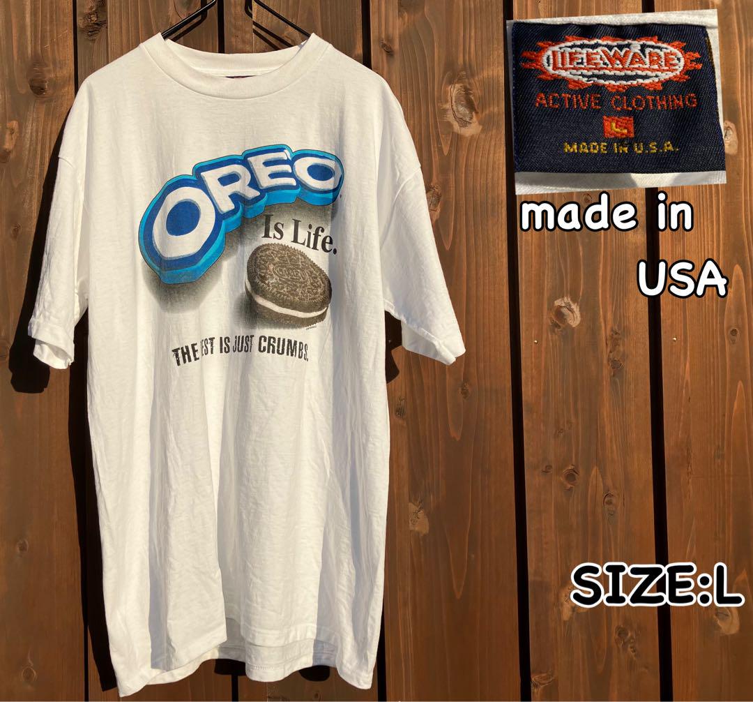 USA製 1996 NABISCO OREO tシャツ L 両面プリント