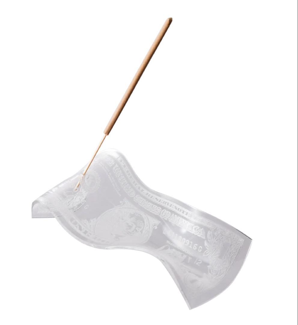 【即発送】 BANKNOTE INCENSE HOLDER CLEAR