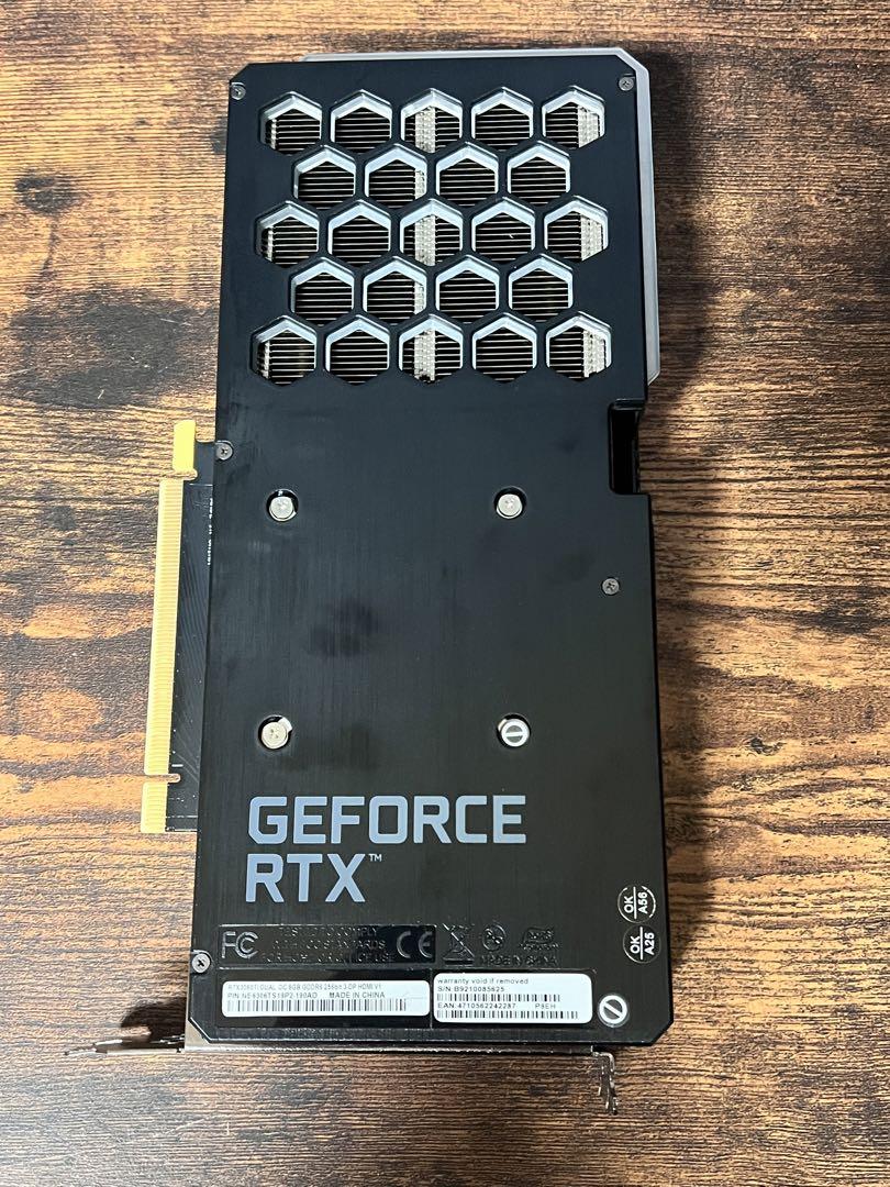 グラフィックボード・グラボ・ビデオカード Palit GeForce RTX 3060 Ti Dual OC V1