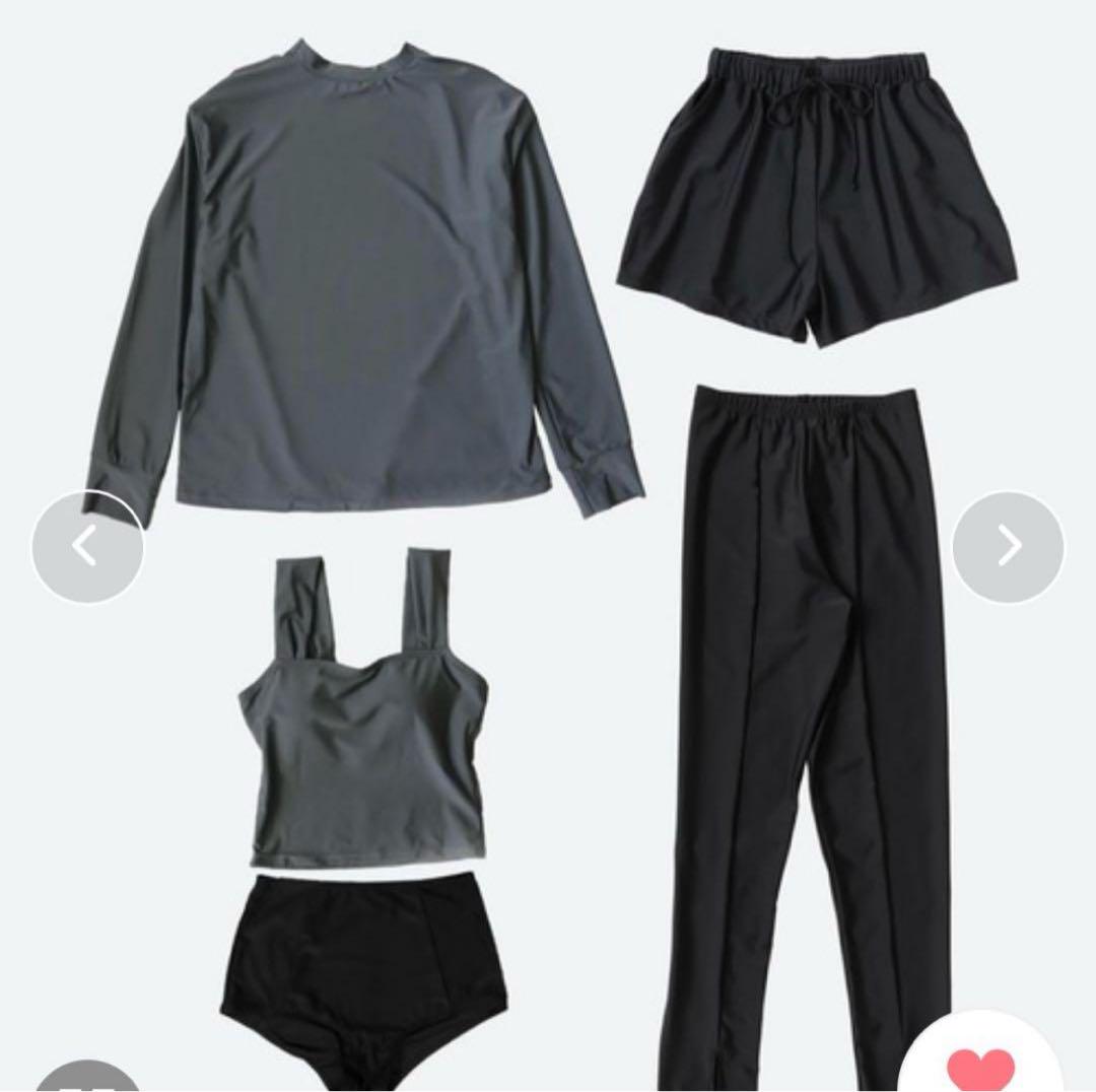 OSYAREVO 水着5点セット　Lサイズ　グレー