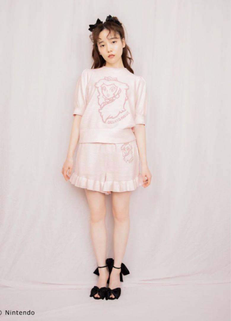新品❤️ジェラートピケ❤️ピーチ姫　プルオーバー ＆ショートパンツ　セット