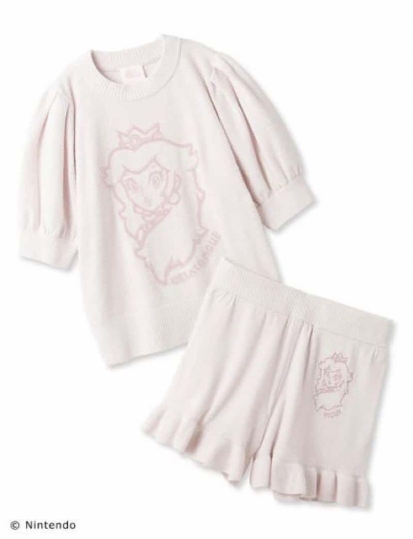 新品❤️ジェラートピケ❤️ピーチ姫　プルオーバー ＆ショートパンツ　セット