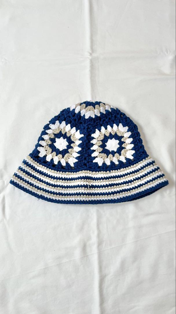 NEW ERA クロシェハット　ブルー