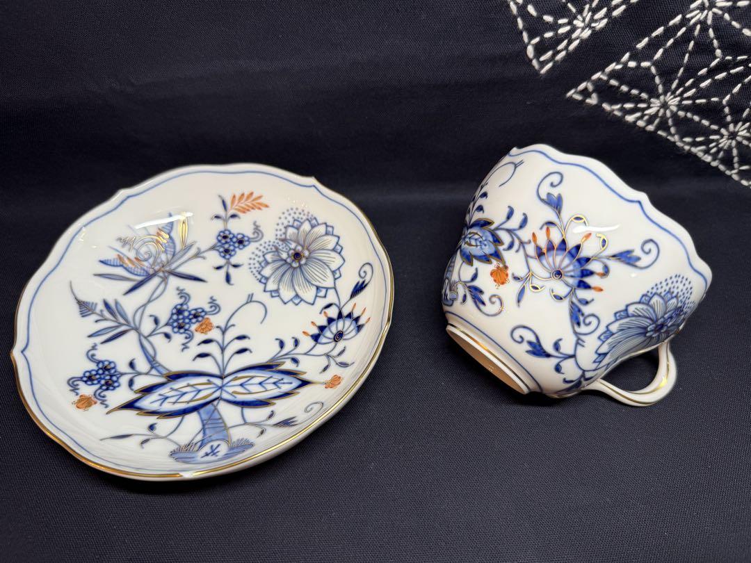 meissen マイセン　朱金オニオンの兼用カップ