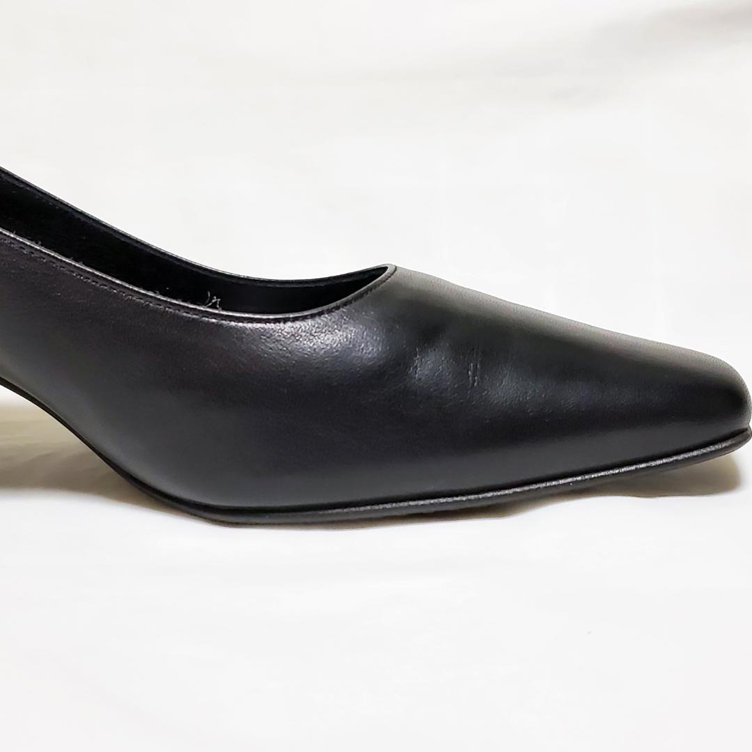 【美品】　REGAL　6513　ヒール6cm　ブラック　パンプス 24cm