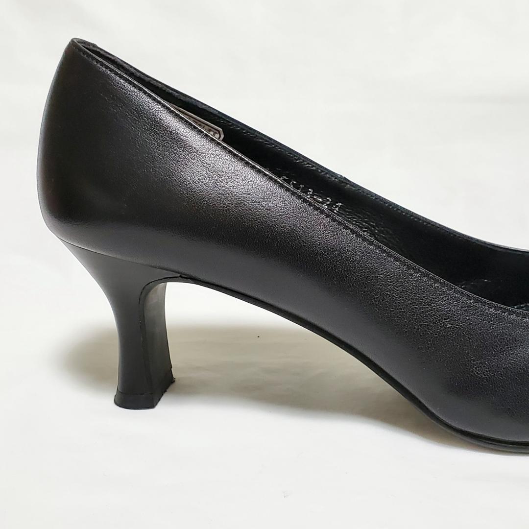 【美品】　REGAL　6513　ヒール6cm　ブラック　パンプス 24cm
