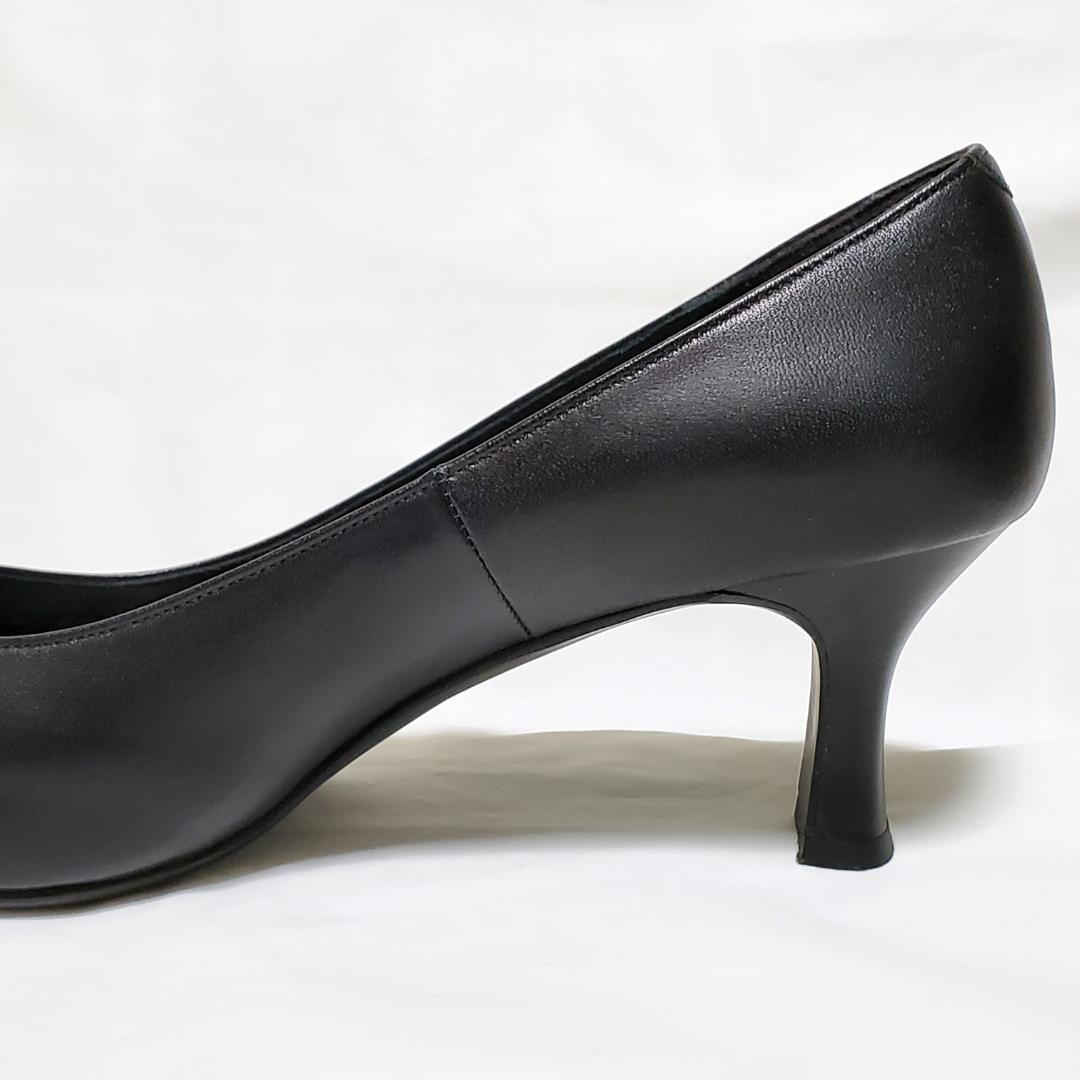 【美品】　REGAL　6513　ヒール6cm　ブラック　パンプス 24cm
