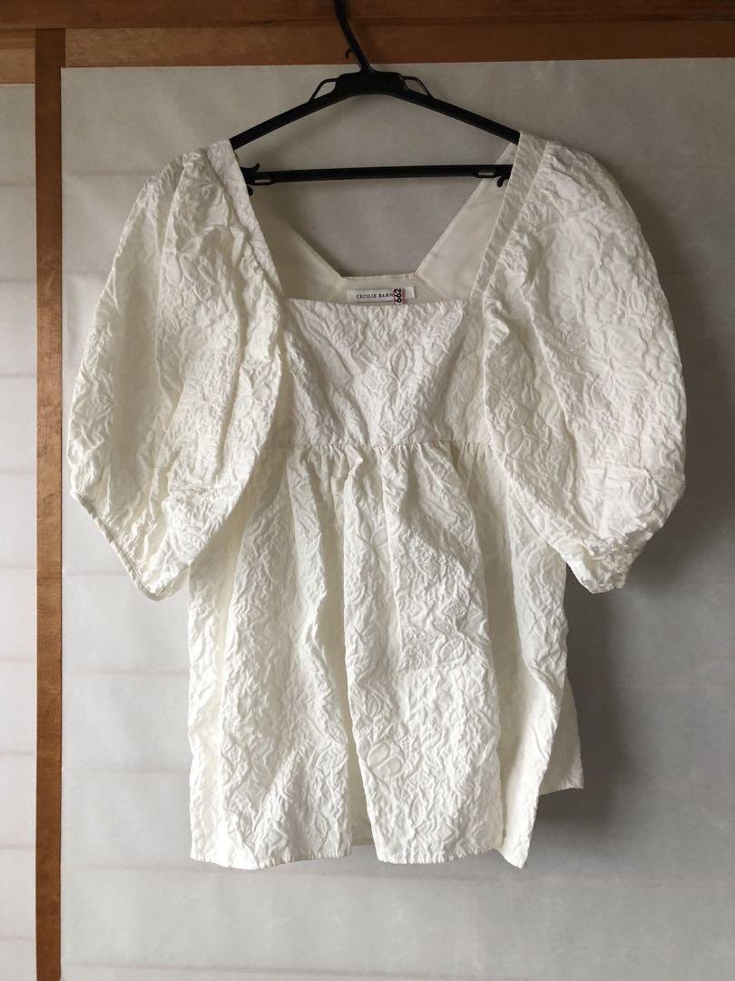 クリーニング済【cecilie bahnsen】セシリーバンセン ジャガード 画像1