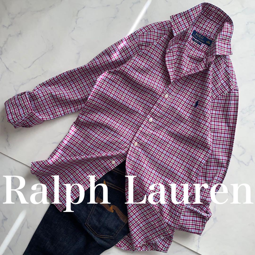 Ralph Lauren使用感ない美品 L位　洗える　正規品　高級感◎長袖シャツ 5,280円