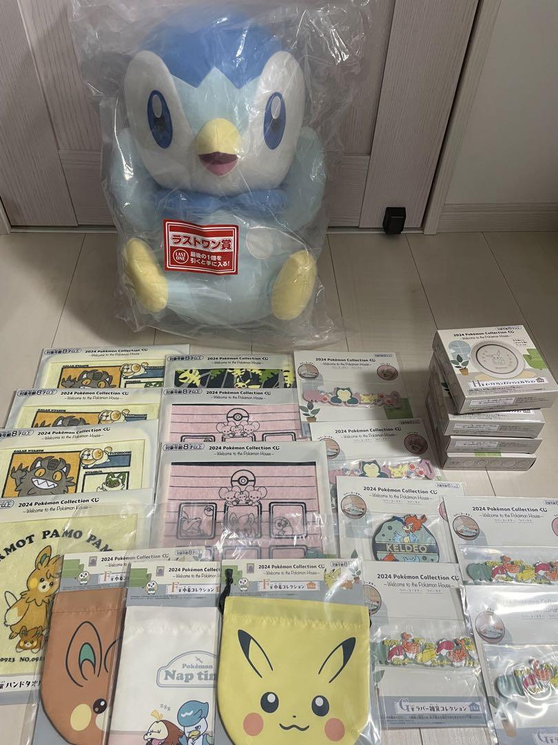 ポケモン　一番くじ　ラストワン賞　ポッチャマぬいぐるみ　下位賞まとめ売り ポケモン ラストワン 一番くじ まったりポッチャマ おまけ付き
