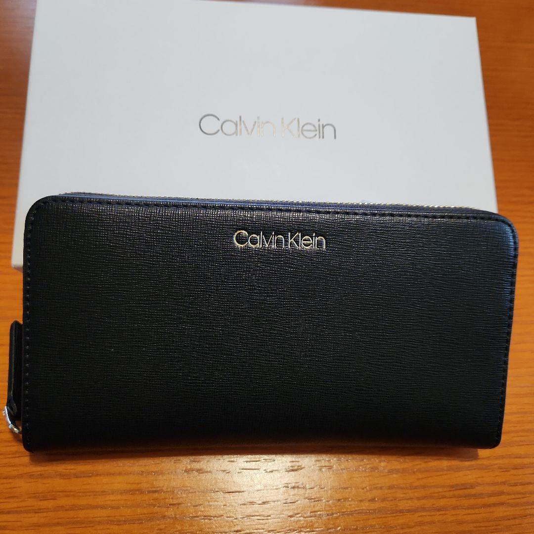 カルバンクライン　カルバンクライン　長財布 セール】Calvin Klein / カルバンクライン 型押しブランドロゴ