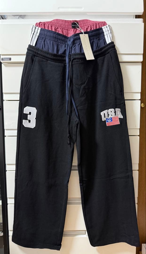 PROJECT G R 3 LAYERED レイヤード スウェットパンツS・BALENCIAGA