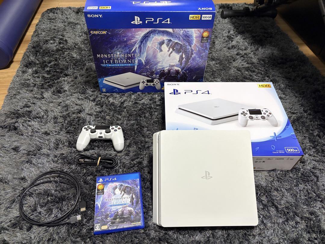 PS4 CUH-2200A 500GB グレイシャーホワイト美品