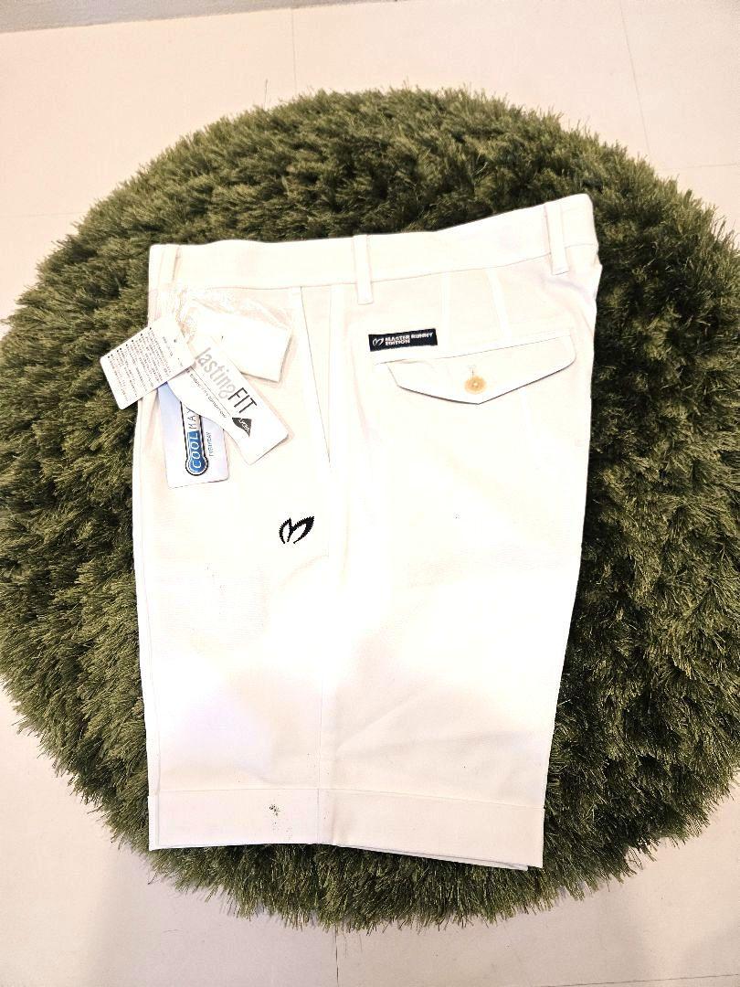 【超お買い得！】 マスターバニーサイズM スリムフィット ホワイトショートパンツ メンズウェア
