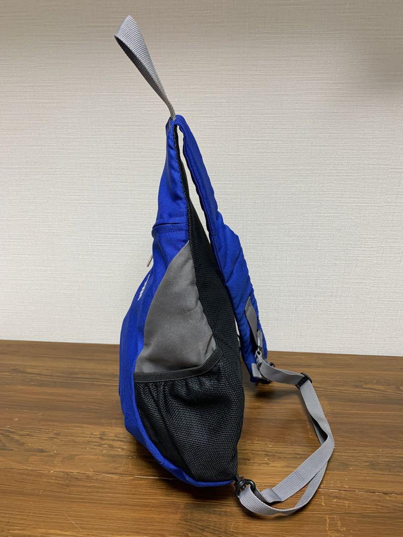00s adidas パフォーマンスロゴ スリングバッグ ボディバッグ y2k 00s ADIDAS] パフォーマンスロゴ ショルダーボディバッグ ブルー