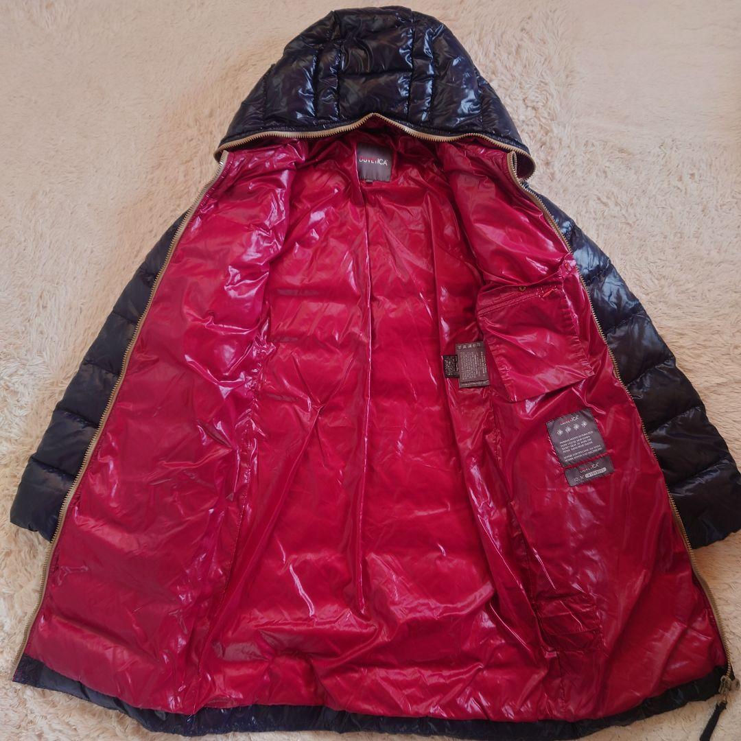 未使用に近い デュベティカ ダウンコート ACE アチェ ロング ネイビー 38 未使用に近い デュベティカ ダウンコート ACE アチェ ロング ネイビー 38