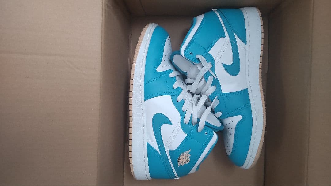 Nike Air Jordan 1 ターコイズ 7Y Nike Air Jordan 1 ターコイズ 7Y