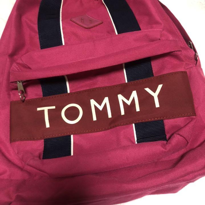 トミーヒルフィガー リュックサック ピンク×レッド バックパック TOMMY トミーヒルフィガー リュックサック ピンク×レッド バックパック TOMMY