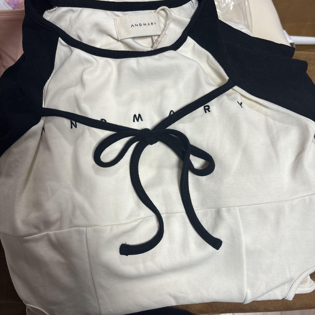 新品未使用　ANDMARY Mary logo flare mini dress b259187ab65547318b4343249b4dda