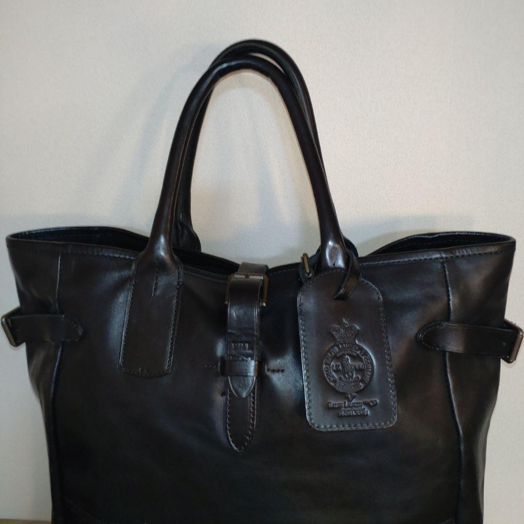 POLO RALPH LAUREN スムースレザー トートバック 画像5