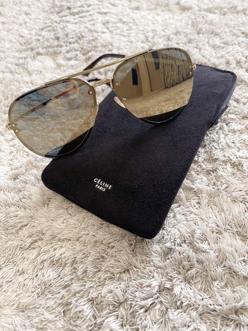 CELINE セリーヌ サングラス CL41391/S J5G ゴールドメタル