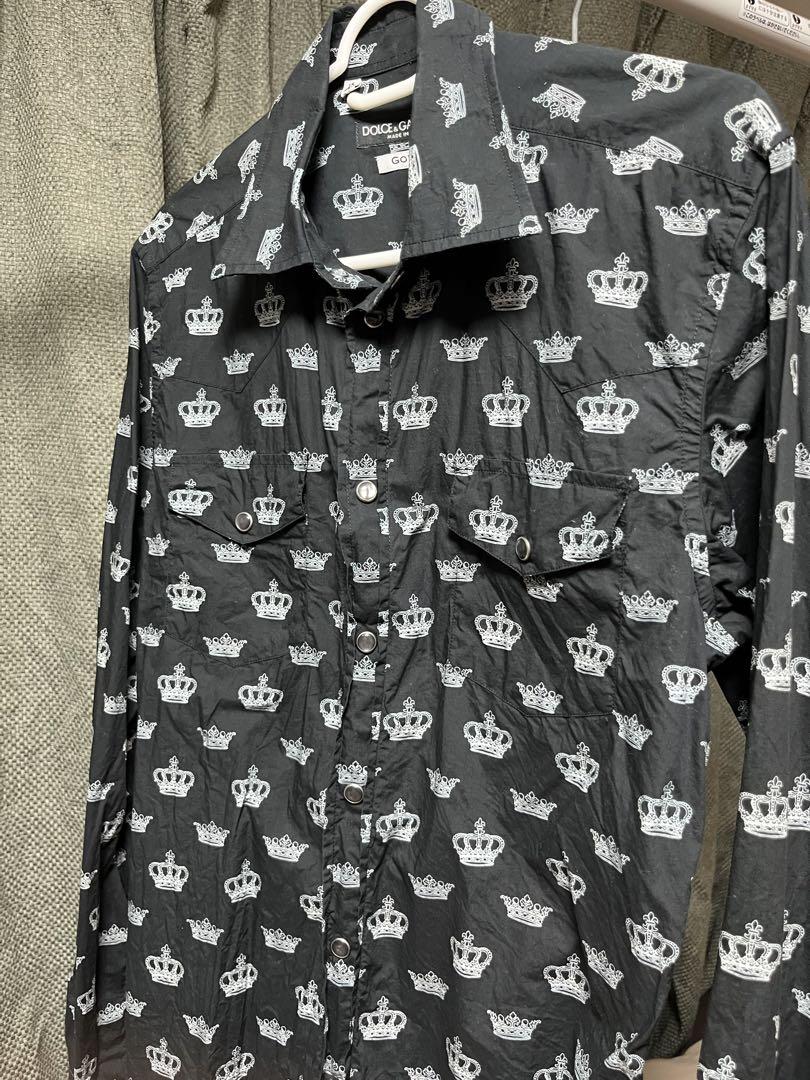 Dolce & Gabbana GOLD クラウン柄 長袖シャツ トップス