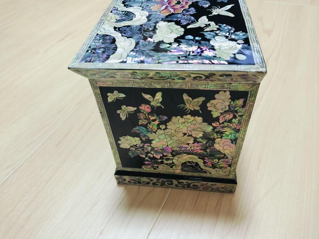 【伝統工芸】韓国 螺鈿細工 小物収納 アクセサリーボックス インテリア収納ケース
