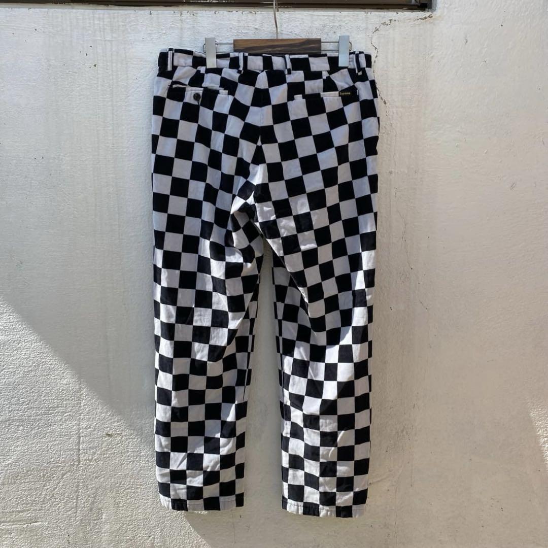 パンツ Supreme board checker pants