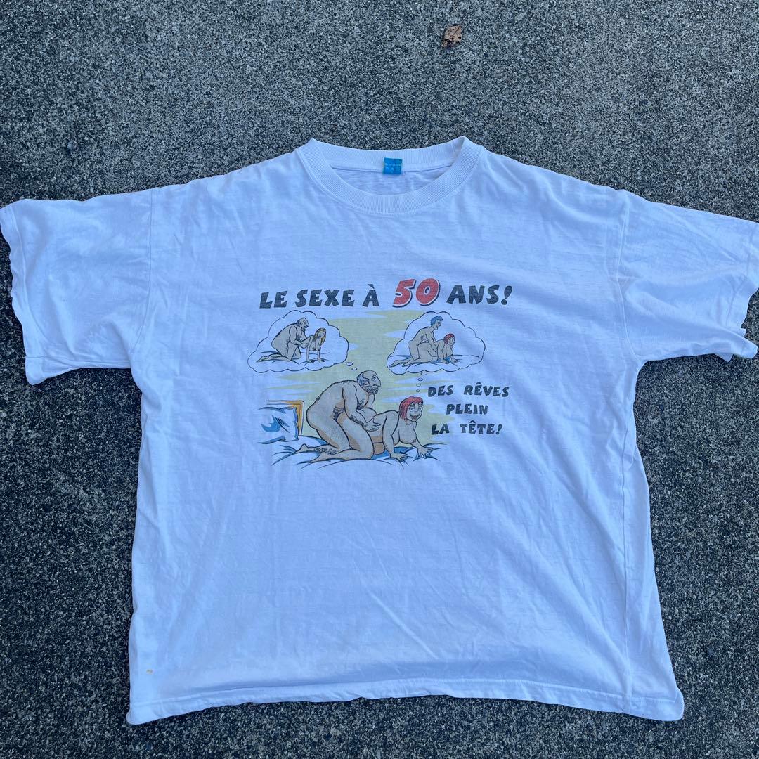 性交イラスト エロTシャツ 古着 ヴィンテージ イラスト セクシー セックス SEX エロ