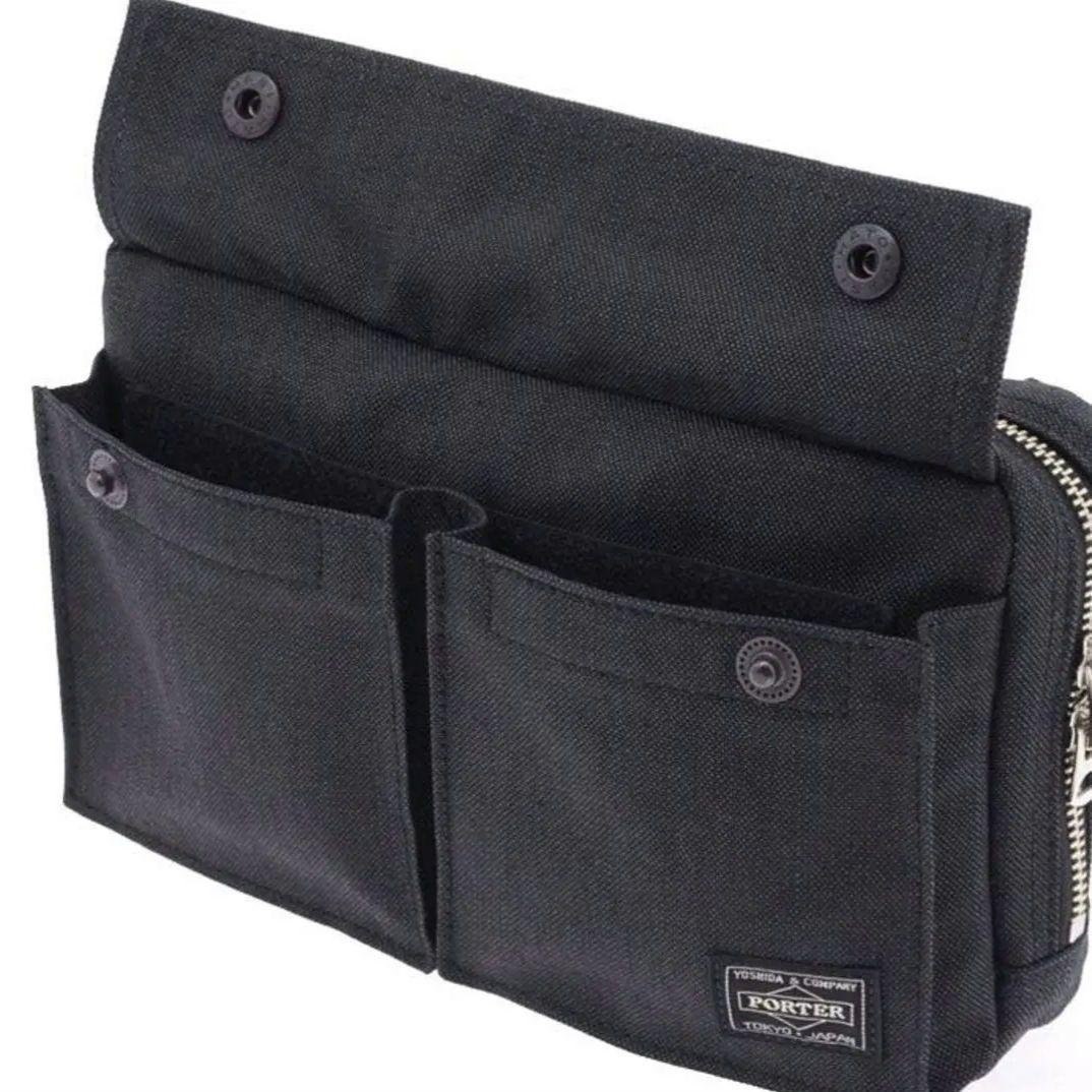 バッグ PORTER SMOKY 2WAY SHOULDER BAG BLACK
