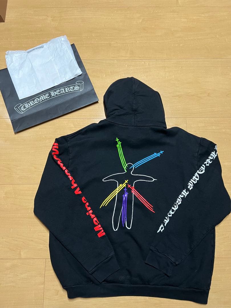 CHROME HEARTS コラボ パーカー 確実XL LL CHROME HEARTS