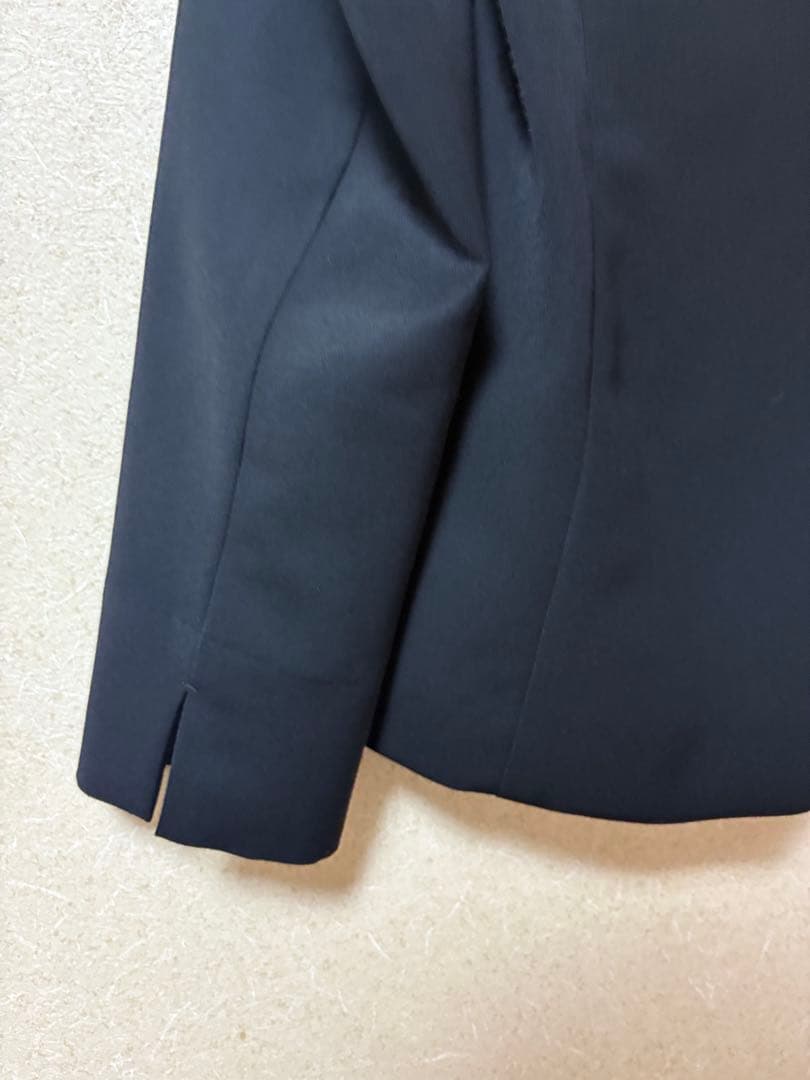 INDIVI ノーカラージャケット ブラック　長袖　36サイズ