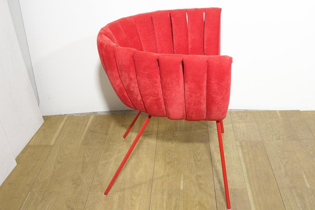 アビタスタイル　ラウンジチェア　２脚セット　赤色 アビタスタイル ラウンジチェア 2脚セット 赤色 椅子・チェア