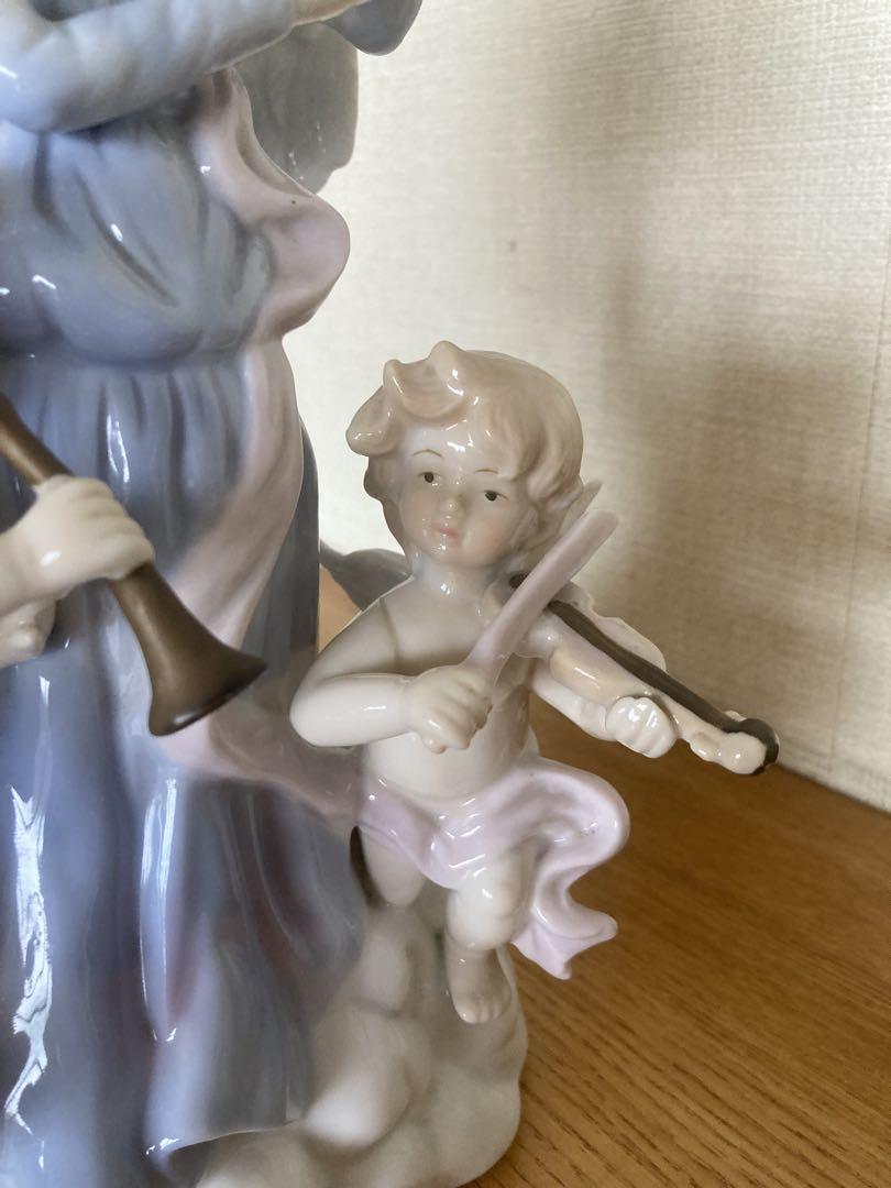 オルゴール付き天使の像　美品